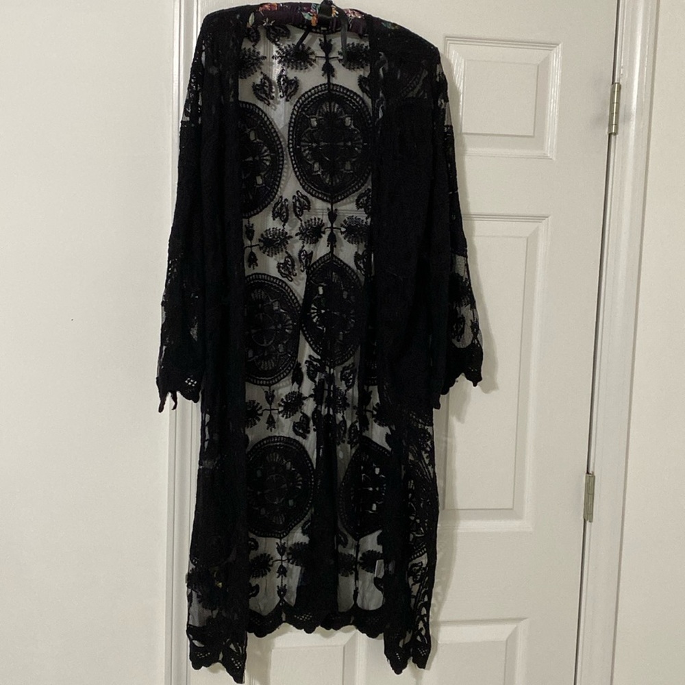 Jodifl Classy Lace Duster Cardigan Kimomo